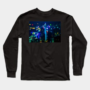 Bokeh Hong Kong - Out of Focus - Photography Artwork Long Sleeve T-Shirt